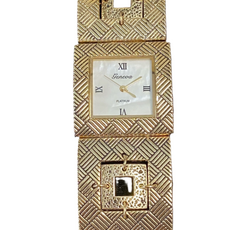 Watch- Gold Double Squares