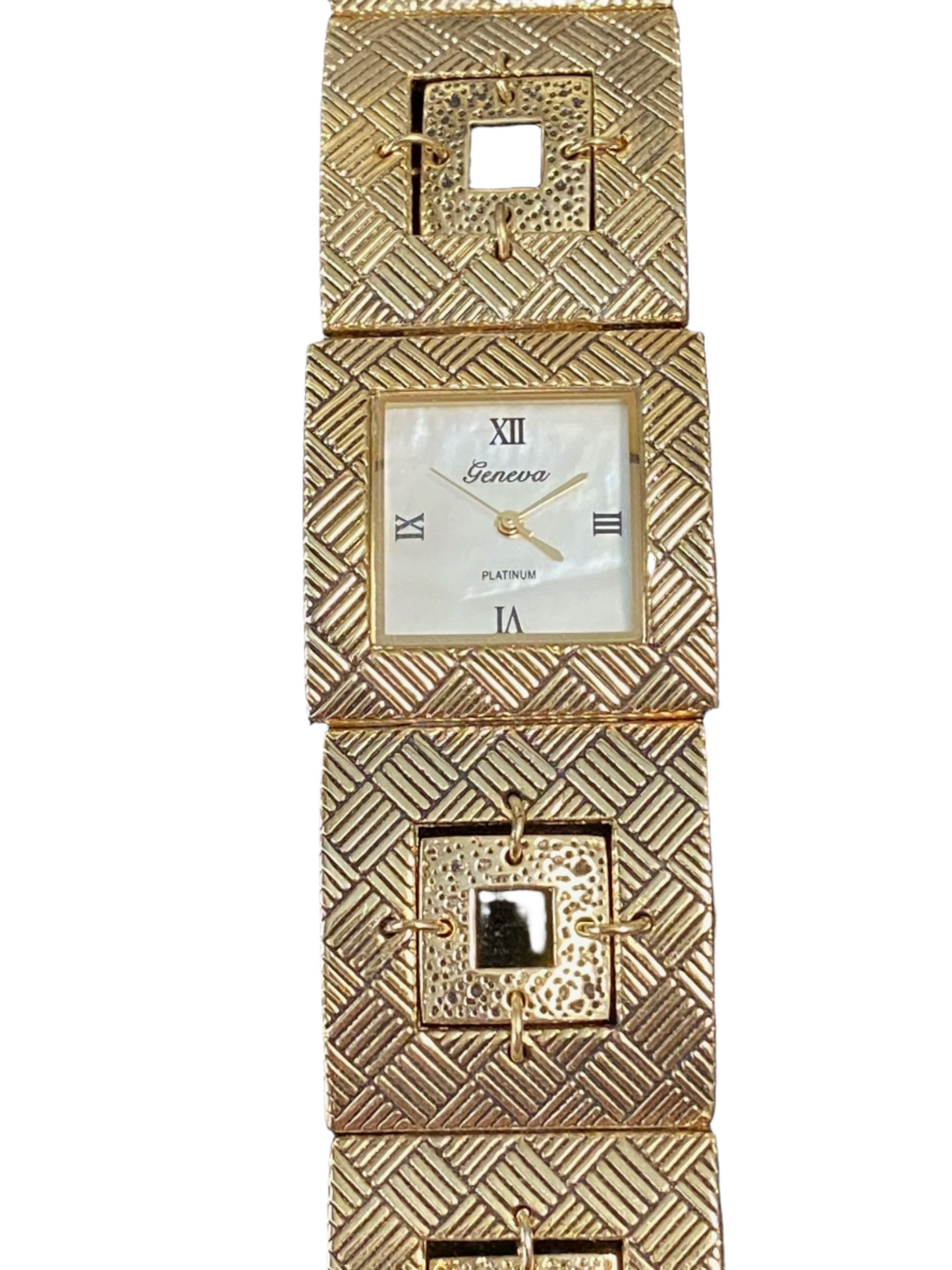 Watch- Gold Double Squares