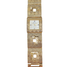 Watch- Gold Double Squares