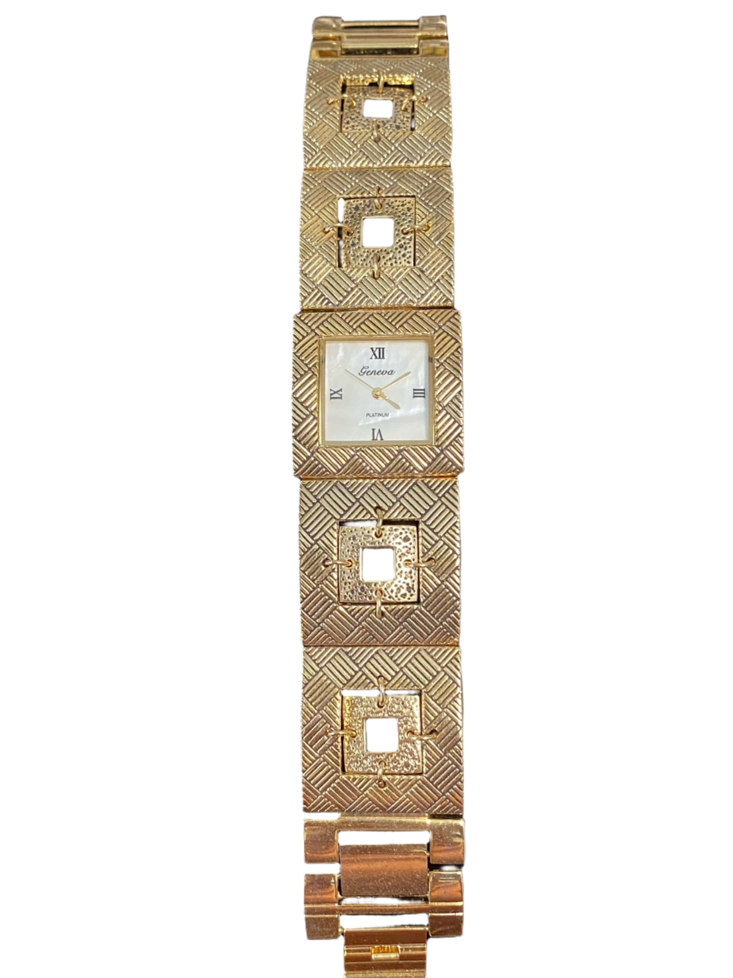 Watch- Gold Double Squares