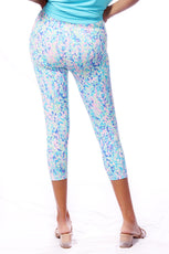 001- LuLu B Blue and Pink Capri