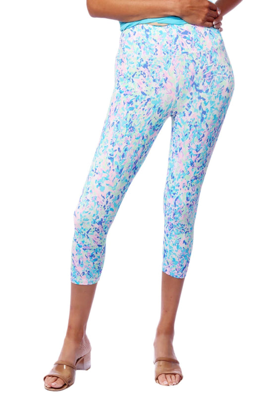 001- LuLu B Blue and Pink Capri