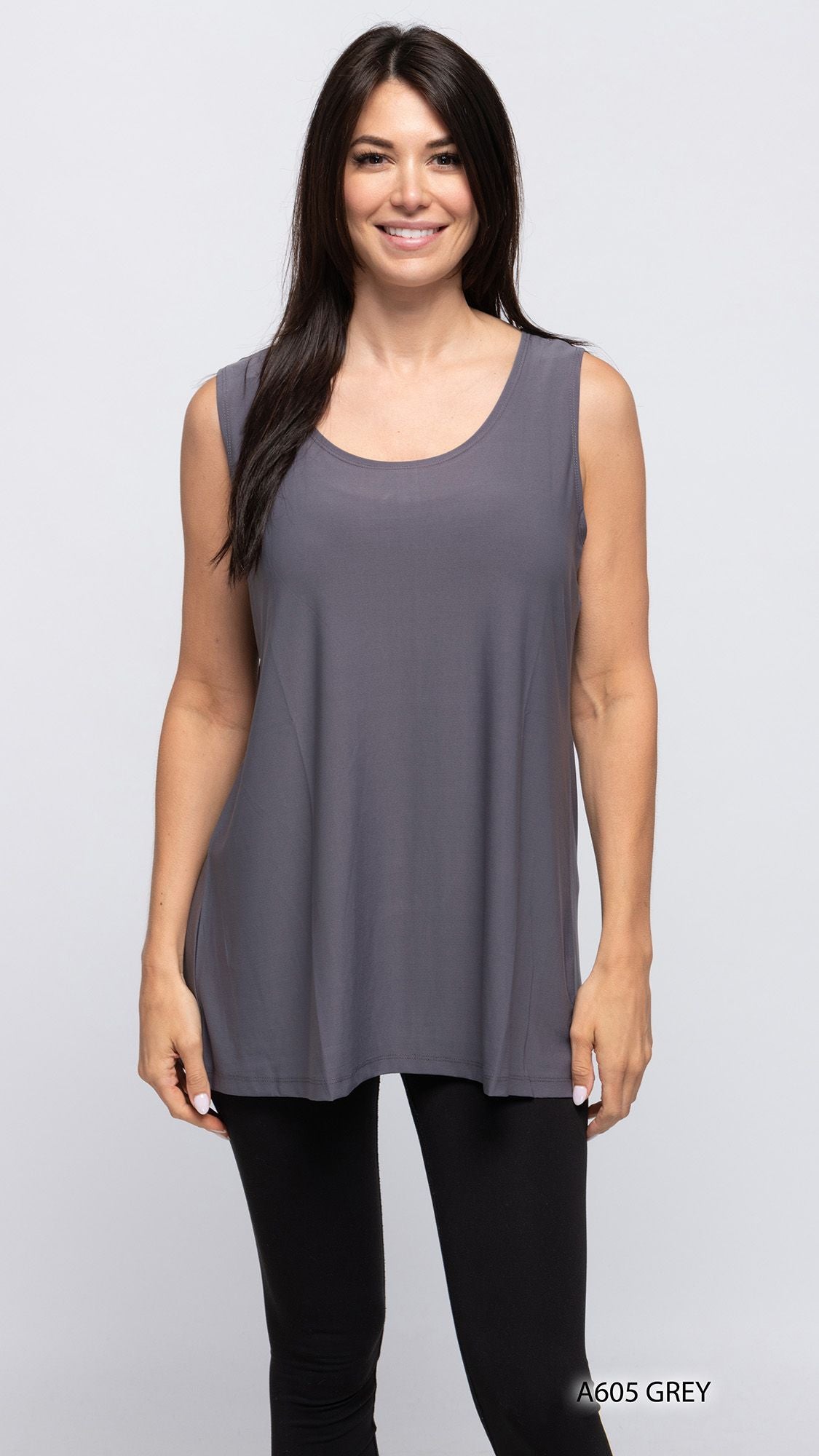 007- Creation Sleeveless Tank - grey