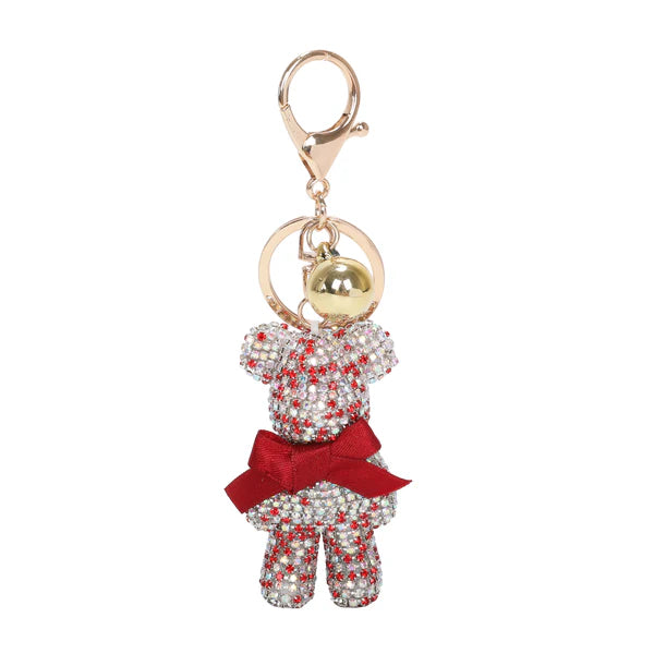 050- Brangio Crystal Teddy Bear Keychain