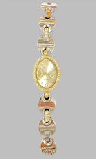Watch- Puffed Link Oval Watch