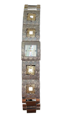 Watch- Silver and Gold Double Squares