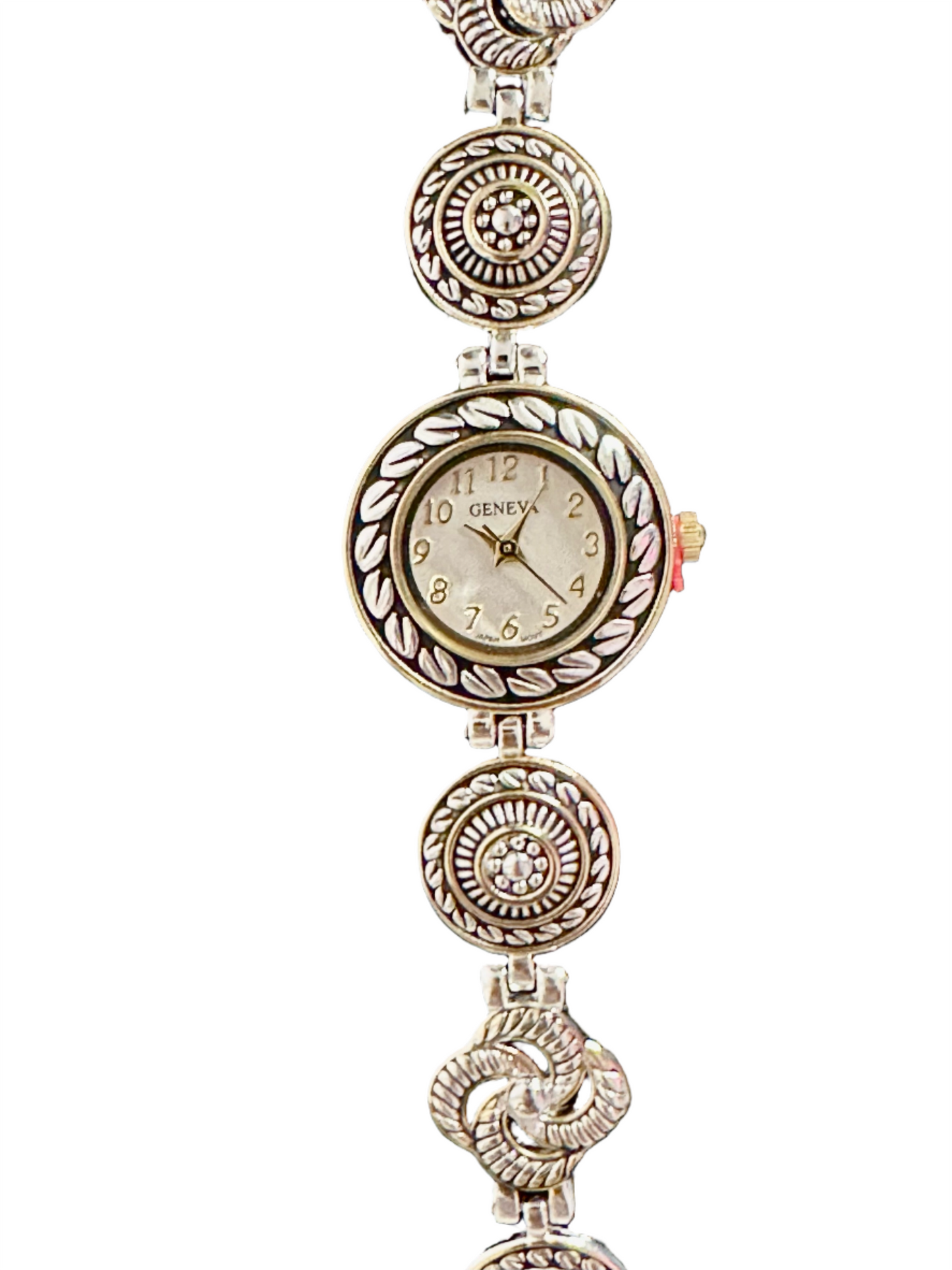 Watch- Silver and Gold Detail Design Round Face