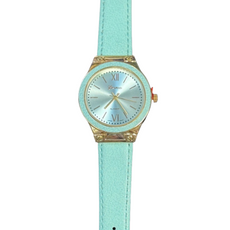 Watch- Mint Round Face Watch