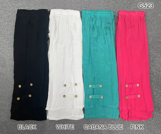 007- Creations Double Layer Side Straps Capri- White