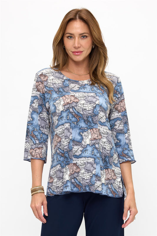 019- Jostar 3/4 Sleeve World Top