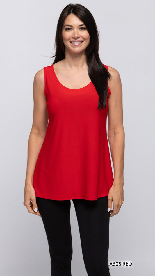 007- Creation Sleeveless Tank Top - Red