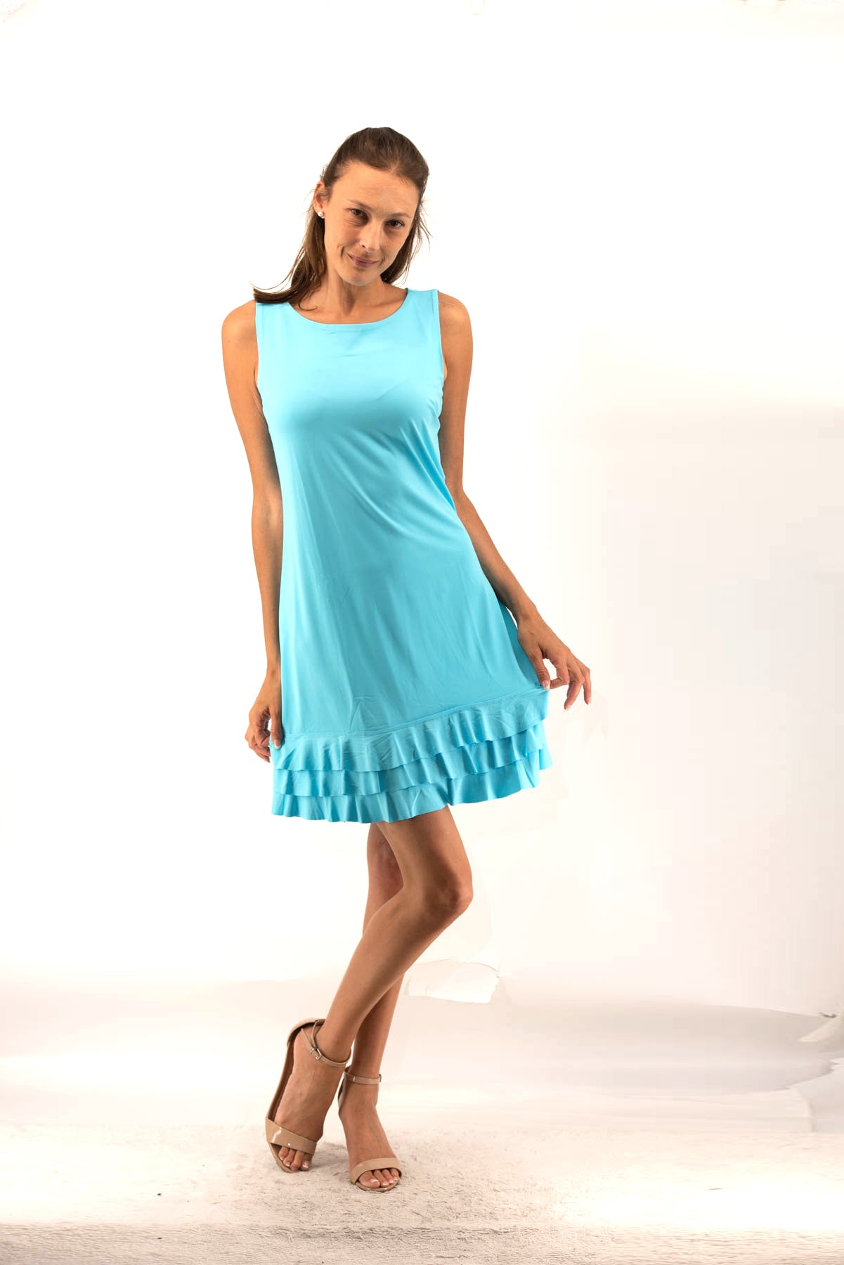 Sleeveless Ruffle Dress