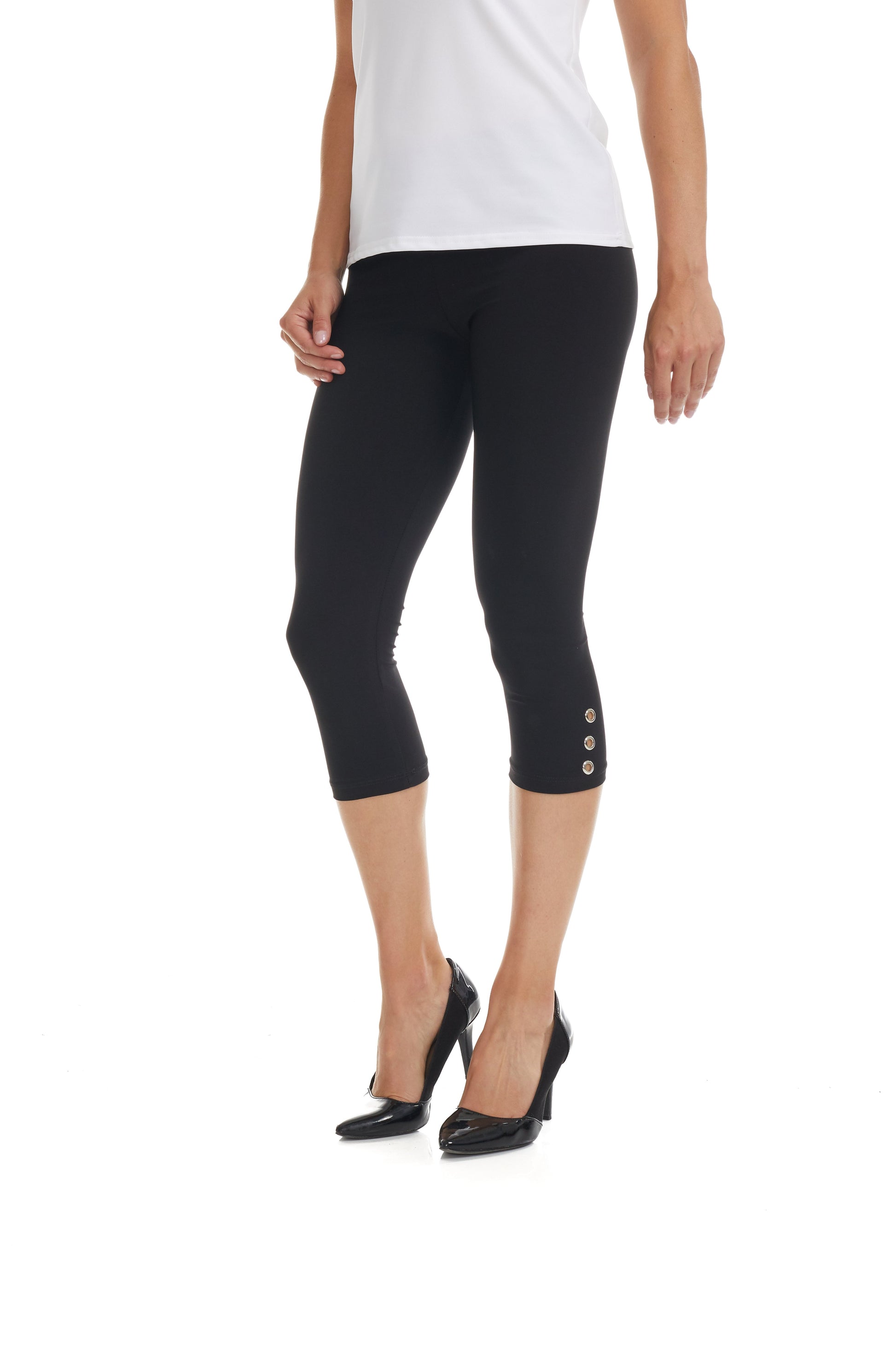 016- Gitane Black 3 Button Legging Capri