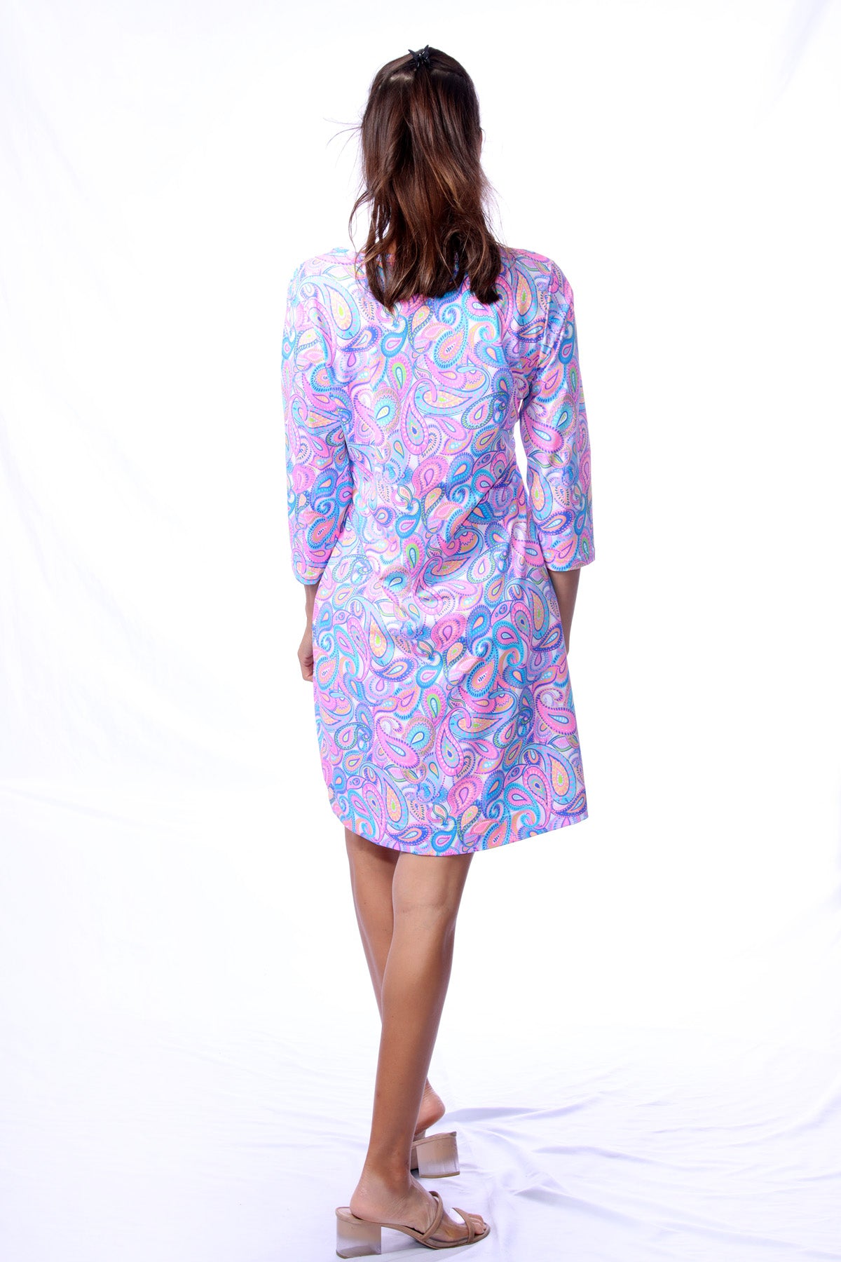 Lulu B Blue/Pink Keyhole Top – Modern Dress