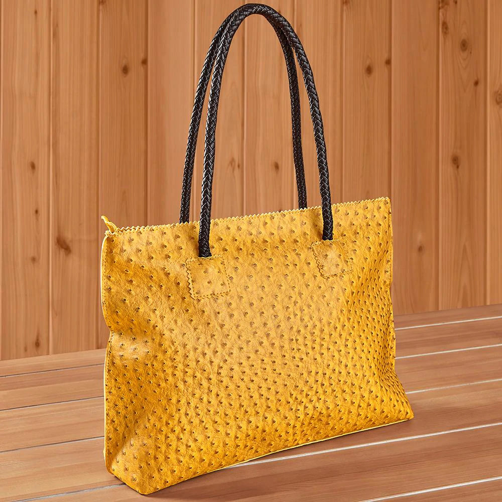 22 Tote- Leather Zip Tote