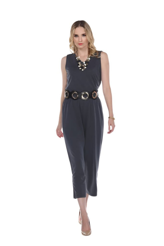 005- Arisa A Trading Navy "V" Neck Tank Pant Set