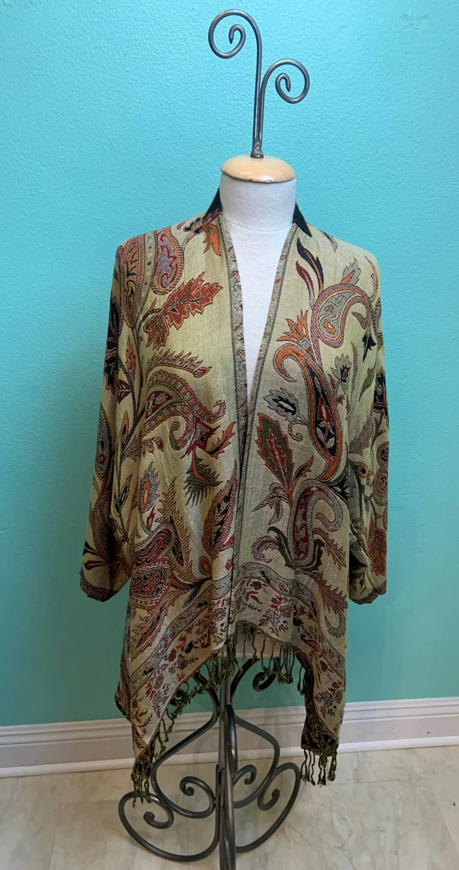 046- BOK Reversible Tapestry Jacket - Brown & Orange