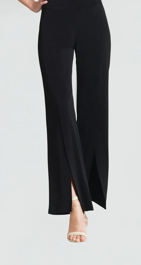 002- Clara Sun Woo Black Front High Slit Pant – A'Tu Jewelry and Clothing