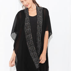 052- Just Jamie Greek Key Of Life Sparkle Kimono