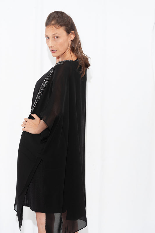 052- Just Jamie Greek Key Of Life Sparkle Kimono