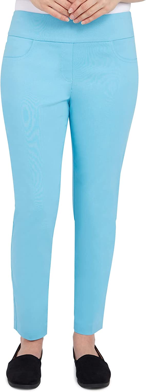 036- Ruby Road Light Blue Ankle Pant